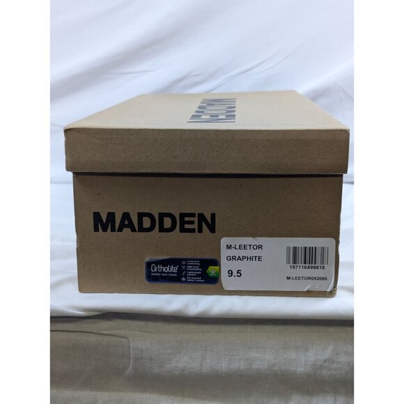Madden Mens Graphite Sneakers With Ortholite Insoles Size 9.5 - Picture 8 of 9